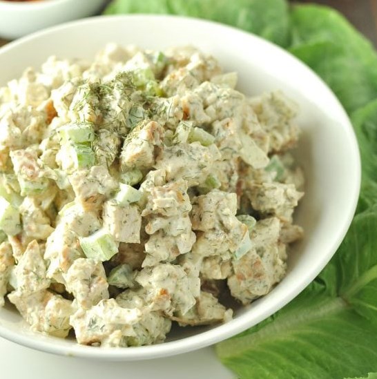 DILL CHICKEN SALAD – LOW CARB, PALEO #LowCarb #Salad