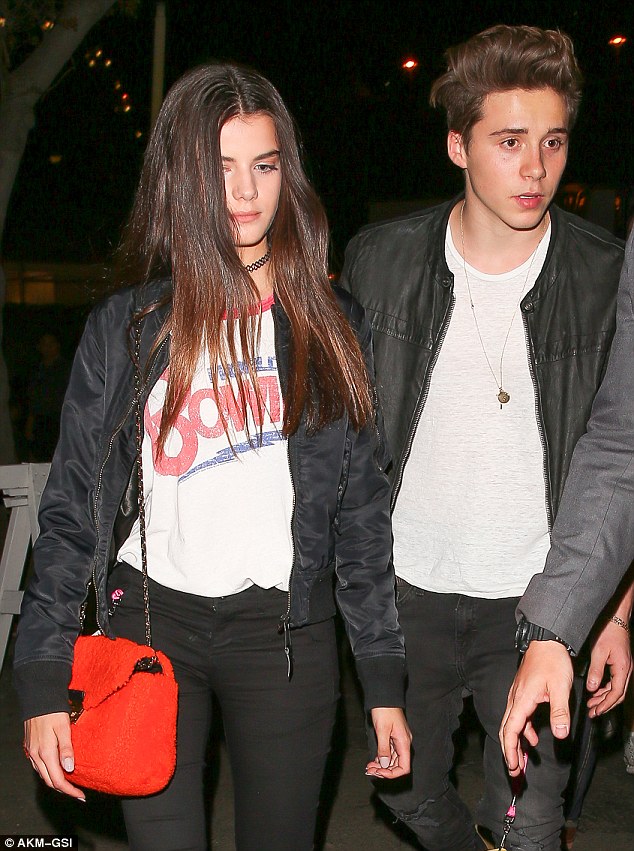 Brooklyn Beckham's New Girlfriend Caresses His Face As They Arrive At Concert
