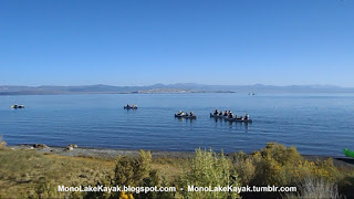 Canoeing Mono Lake