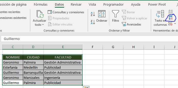 como eliminar datos duplicados en excel