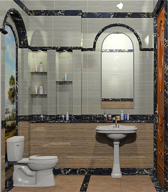 INTERIOR GRANITE MARBLE design toilet  kamar mandi mewah modern  minimalis 