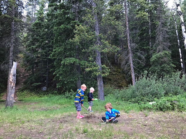 Camping in the Kootenay Plains, Alberta 