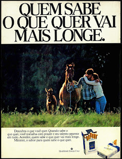 propaganda cigarros minister anos 70; Souza Cruz; propaganda anos 70; história decada de 70; reclame anos 70; propaganda cigarros anos 70; Brazil in the 70s; Oswaldo Hernandez;