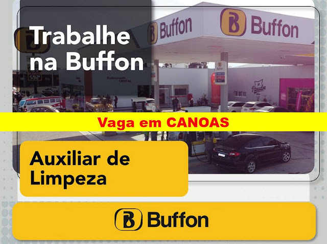 Comercial Buffon seleciona Auxiliar de Limpeza em Canoas