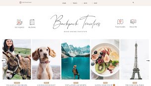 Backpack Traveling Blogger Template By ThemeXpose - Responsive Blogger Template