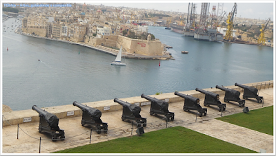 The saluting Battery; bateria de saudação; Valeta; Malta; 