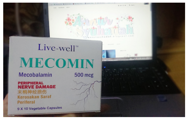 Supplement saraf dan masalah kebas-kebas, LiveWell Mecomin 