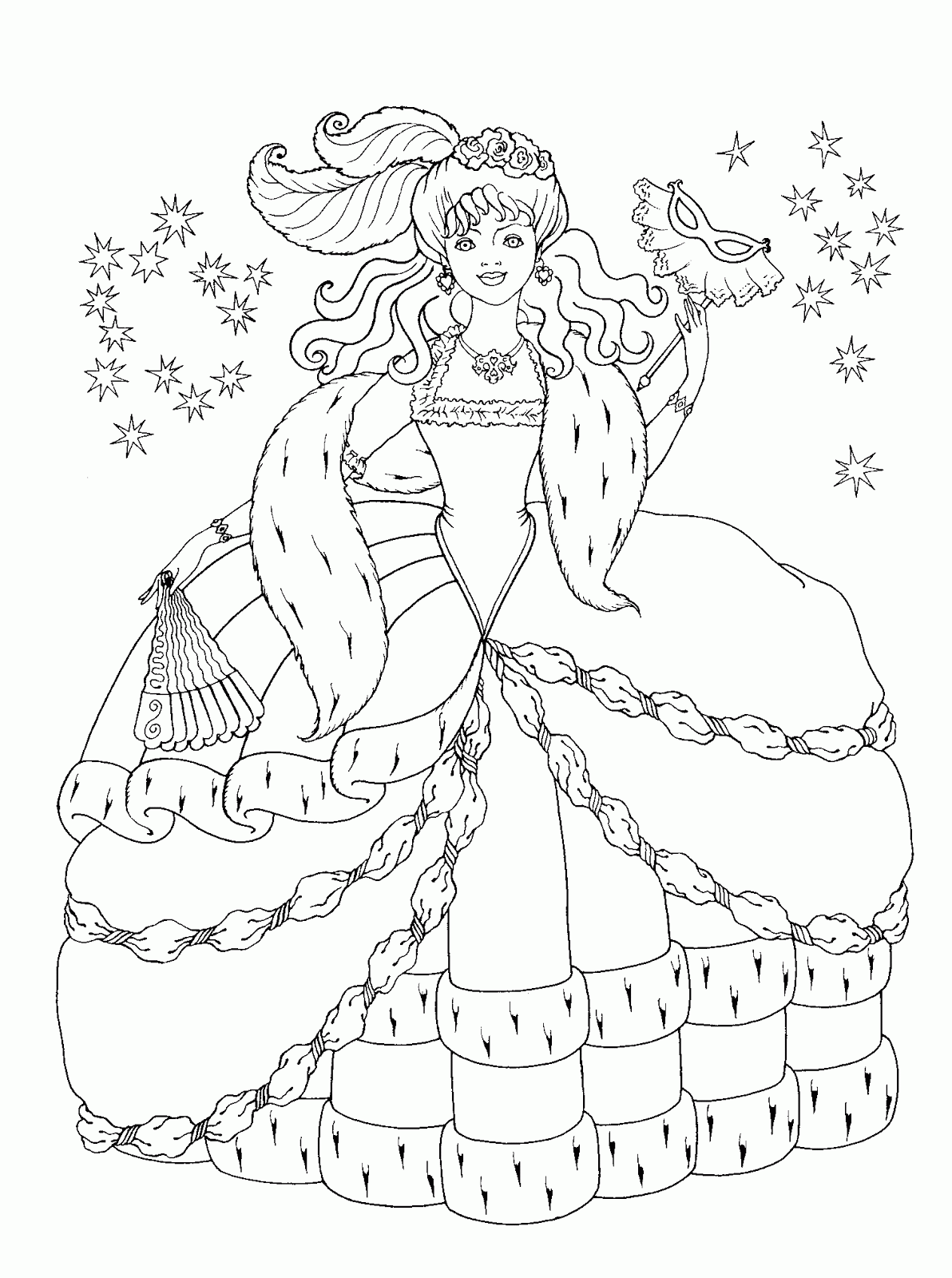 pix Princess Painting Pages For Kids kids under 7