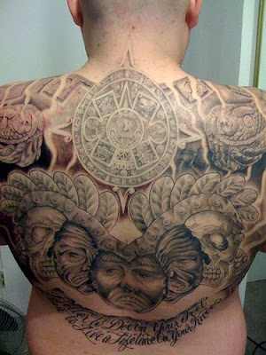 Aztec tattoo styles originate through the ancient & noble Aztec culture, 