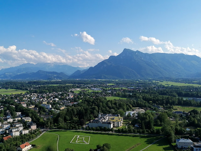 Views of the alps as seen from the Festungsberg