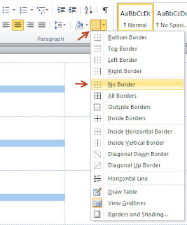 format border ms-word