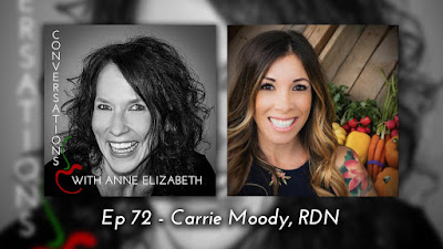 Conversations with Anne Elizabeth Podcast featuring Carrie Moody, RDN