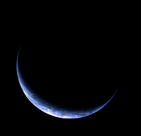 Earth seen by Rosetta spacecraft