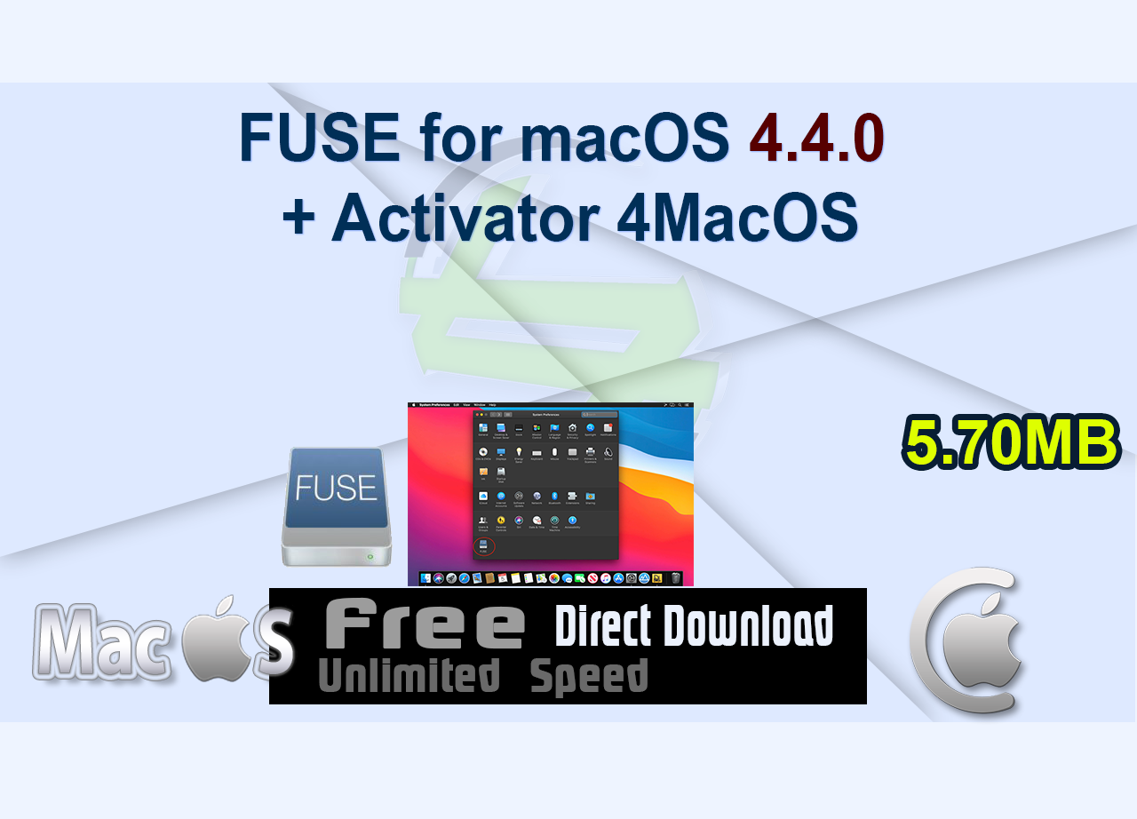 FUSE for macOS 4.4.0 + Activator 4MacOS