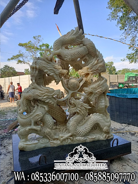 Patung Naga Berbahan Marmer Tulungagung Paling Estetik Buruan Kolektor Warga Tionghoa