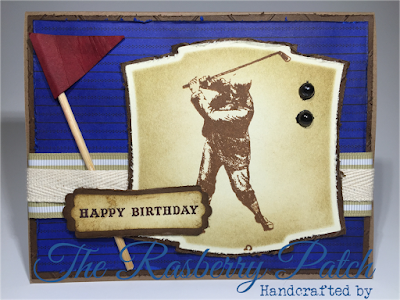 Vintage Golf, Masculine Birthday Card Front