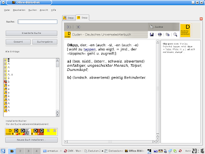 Screenshot der OfficeBibliothek