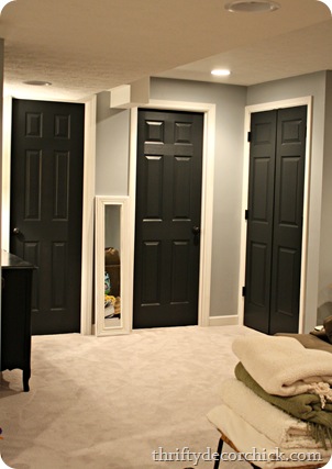 black interior doors