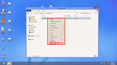 Learn how to hide files and folders in windows 8 step10