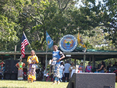 The grand entry will step off daily in majestic form, led by the Shinnecock Nation