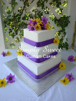 purple and yellow wedding