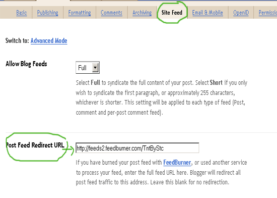 redirecting-site-feed