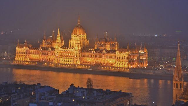 Budaest by night parliament