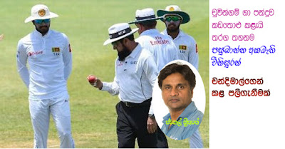 Match officials who dislike Sri Lanka refusing to take the field after accusing Chandimal for ball tampering ... take revenge on Chandimal!