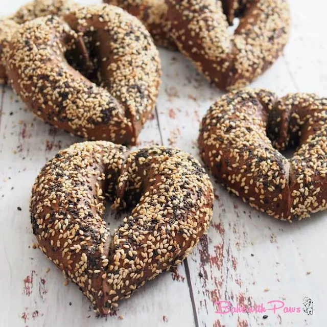 Heart Shaped Sourdough  Bagel