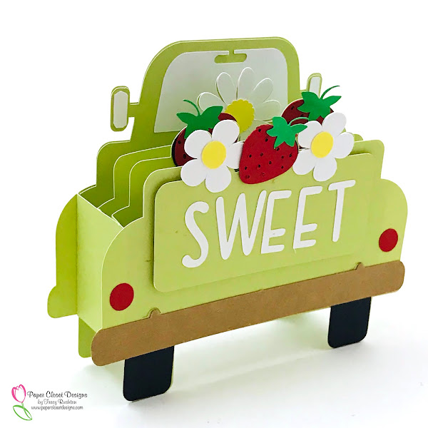 Vintage Truck Box Card Strawberries