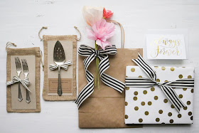 bridal shower gift wrapping inspiration | Lorrie Everitt Studio