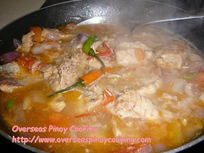 Ginisang Delatang Salmon - Cooking Procedure