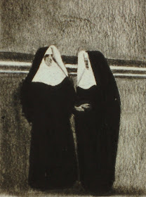 Elvis Presley and Buster Keaton Dressed as Nuns, by F. Lennox Campello