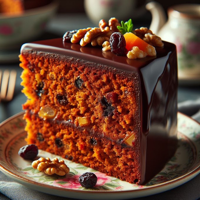 Bolo de Cenoura com Cobertura de Chocolate