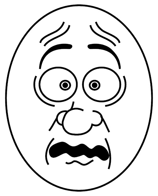 Scared Face Kids Coloring Page  Googleda Ara
