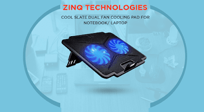 Zinq Technologies Cool Slate Dual Fan Cooling Pad