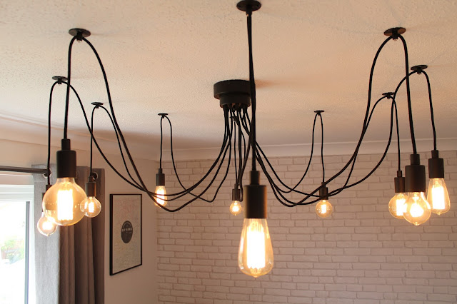 Industrial Chandelier - Hanging Edison Bulbs