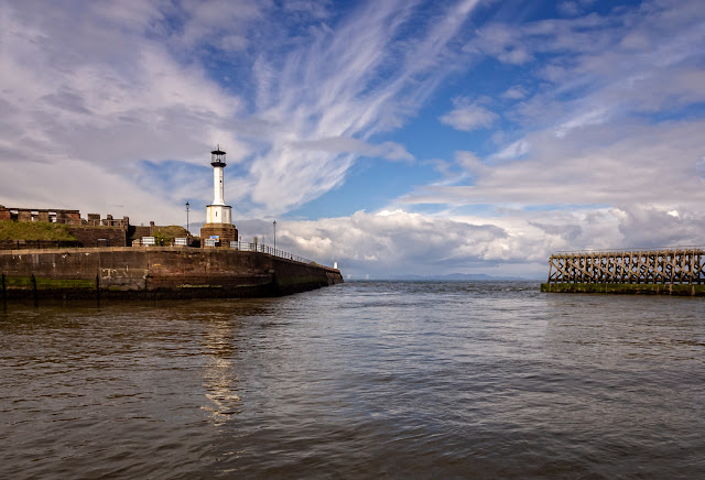 Photo of Maryport lighthouse from the basin