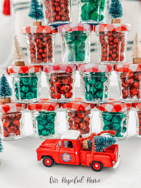jam jars red belles green bells matchbox red pickup truck
