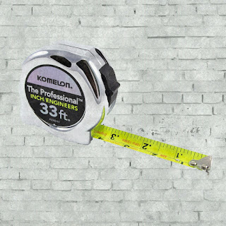 10m 33 foot Tape Measure - Komelon High-Visibility Professional Tape