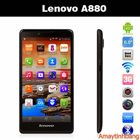Smartphone giá rẻ lenovo A880 màn hình lớn