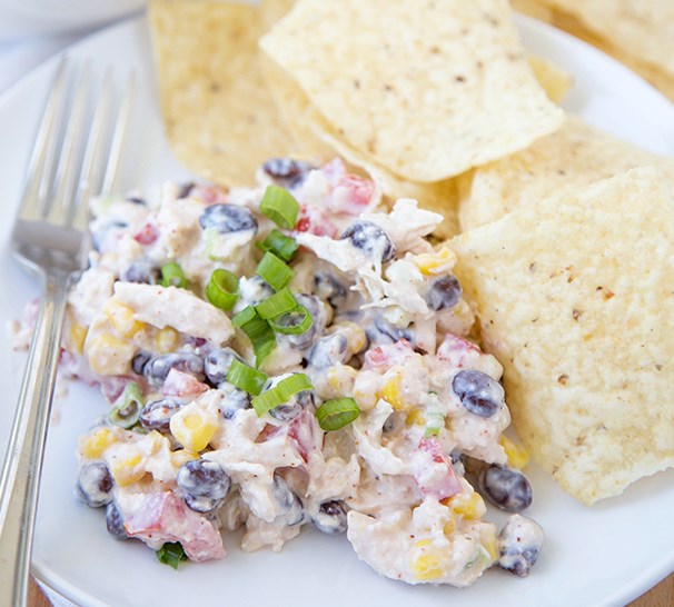 SKINNY SOUTHWEST CHICKEN SALAD #healthy #diet