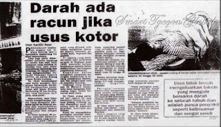 DARAH ADA RACUN JIKA USUS KOTOR