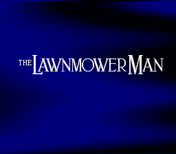 The Lawnmower Man snes title screen