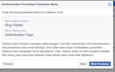 Cara Mengganti Nama Halaman Fage FB Terbaru 2018