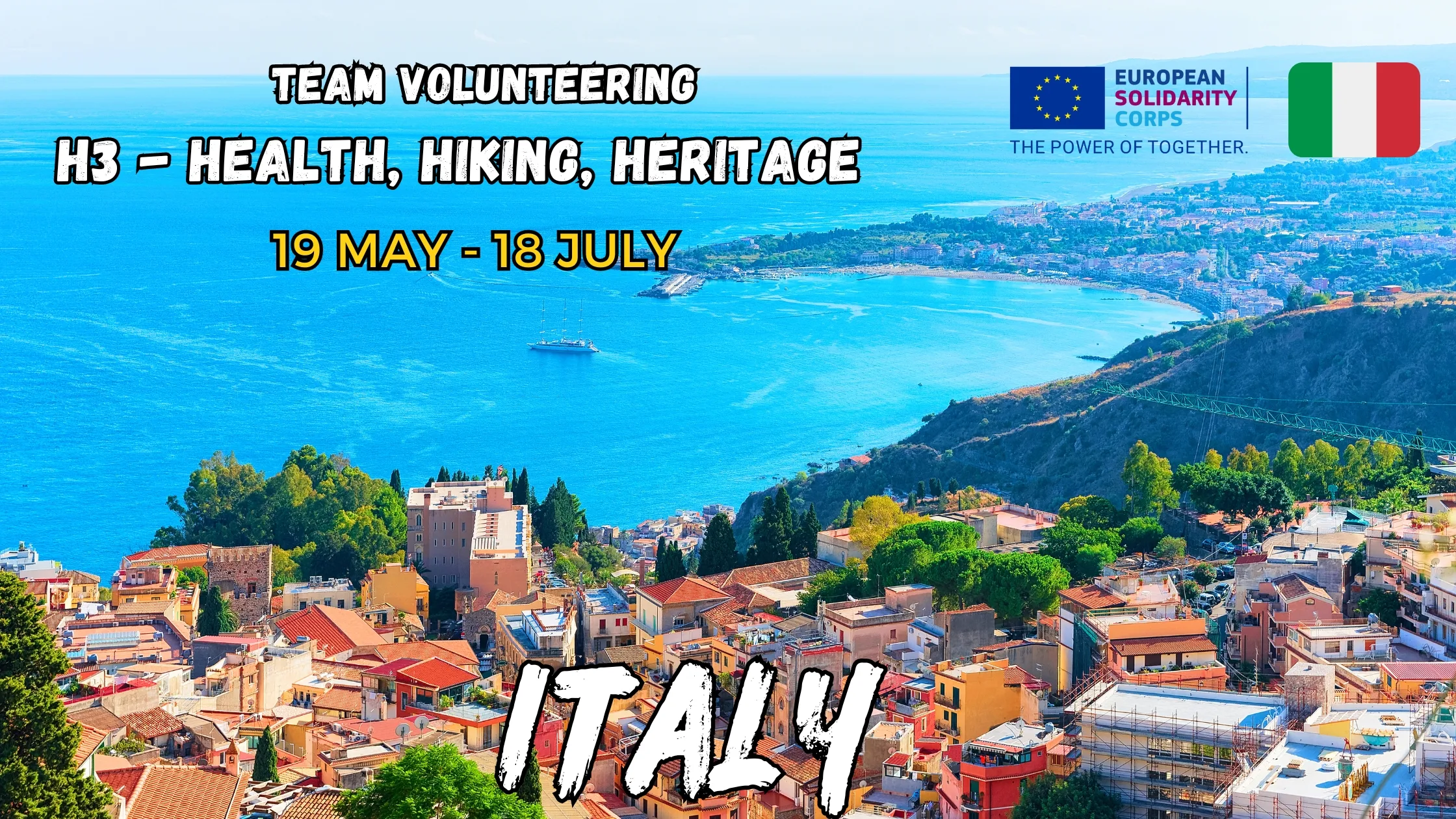 H3 - Health, Hiking, Heritage | ESC Team Volunteering in Italy (Fully Funded)
