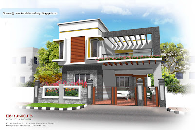 Modern house plan - 2320 Sq. Ft | home appliance