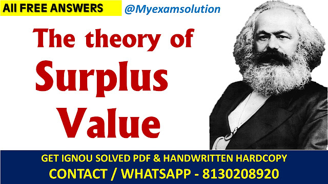 What do you understand by the theory of Surplus Value? Elaborate