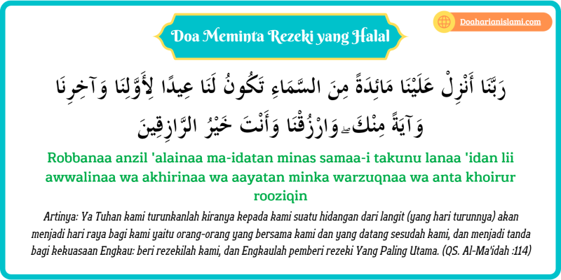 ✓ Doa Minta Rezeki Lancar Yang Halal Dan Berkah Lengkap Arab Laatin Dan  Artinya