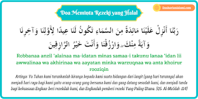 Bacaan Doa Meminta Rezeki yang Halal